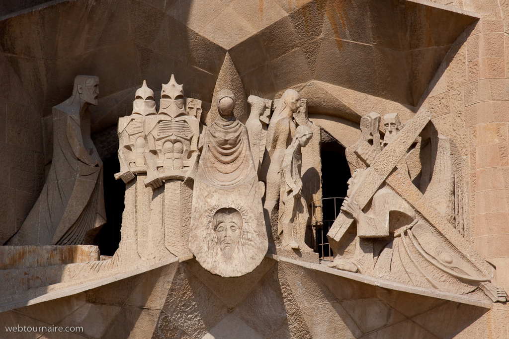 Barcelona - la Sagrada Familia - la Façade de la Passion