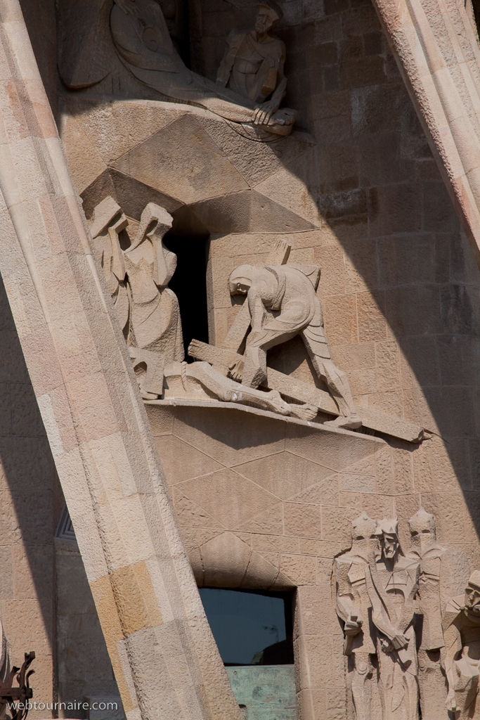 Barcelona - la Sagrada Familia - la Façade de la Passion