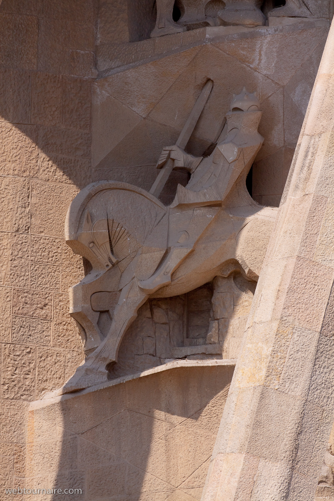 Barcelona - la Sagrada Familia - la Façade de la Passion