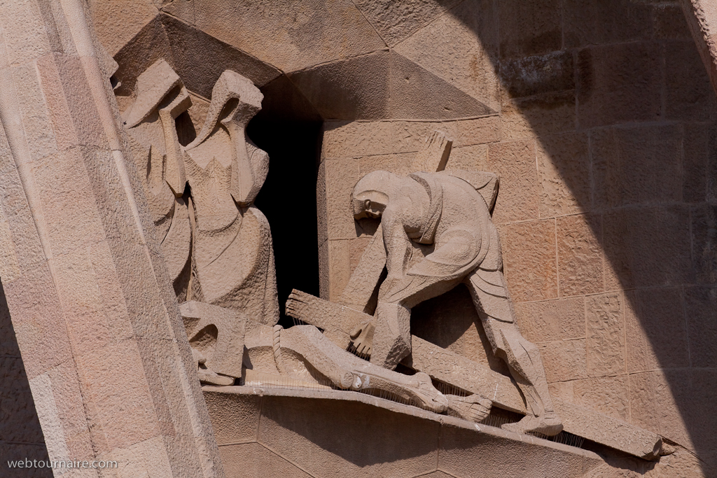 Barcelona - la Sagrada Familia - la Façade de la Passion