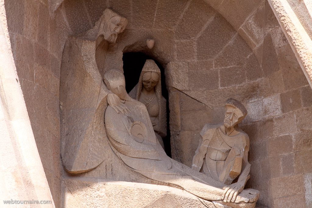 Barcelona - la Sagrada Familia - la Façade de la Passion