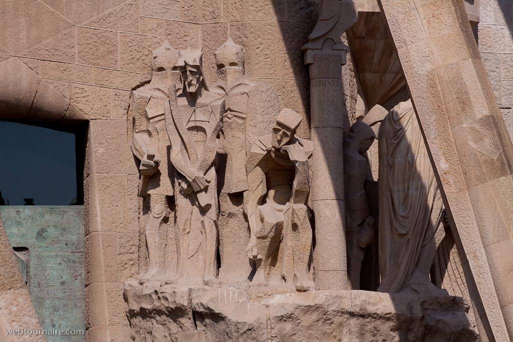 Barcelona - la Sagrada Familia - la Façade de la Passion