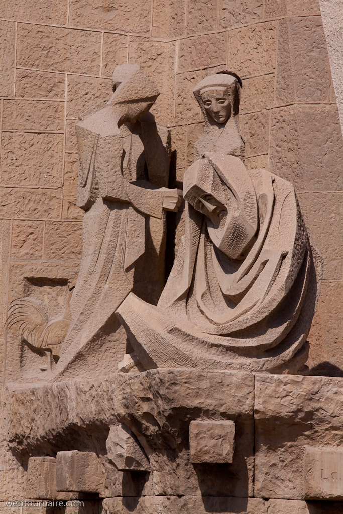 Barcelona - la Sagrada Familia - la Façade de la Passion