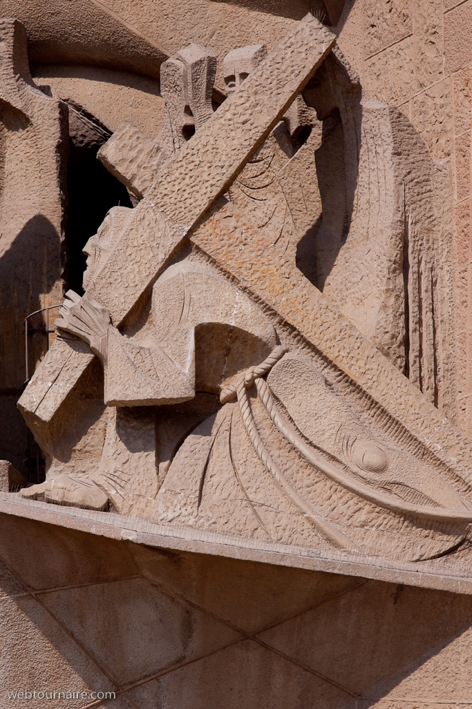 Barcelona - la Sagrada Familia - la Façade de la Passion