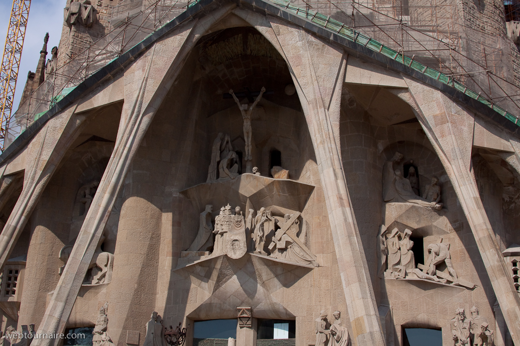 Barcelona - la Sagrada Familia - la Façade de la Passion