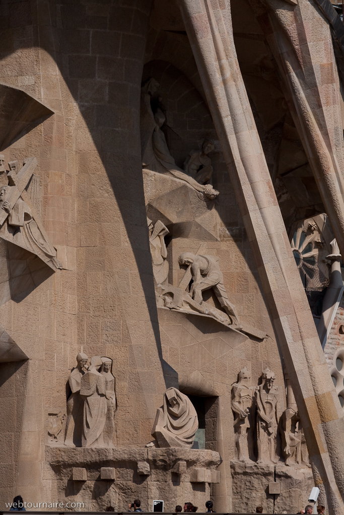 Barcelona - la Sagrada Familia - la Façade de la Passion