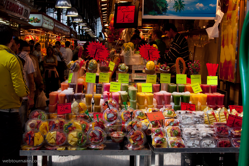 Barcelone - le marché St Joseph (la Boqueria)