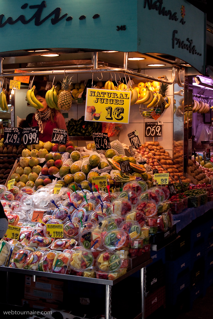 Barcelone - le marché St Joseph (la Boqueria)