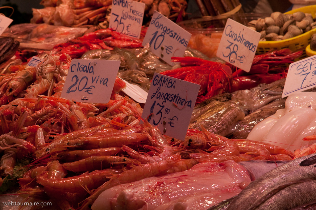 Barcelone - le marché St Joseph (la Boqueria)