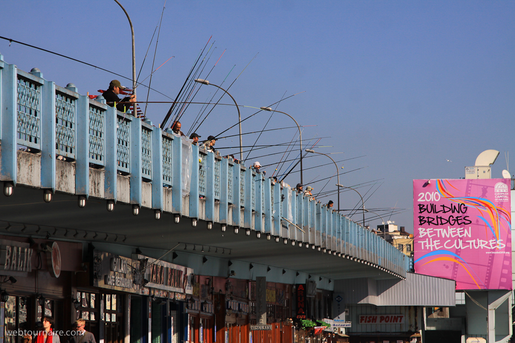 Istanbul - le pont de Galata (Galata köprüsü)