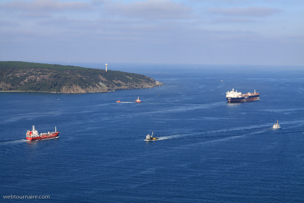 la sortie du Bosphore vers la mer noire