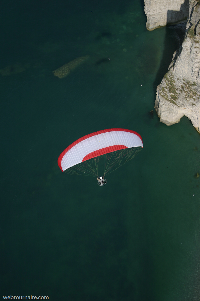Didier au dessus des falaises d'Etretat