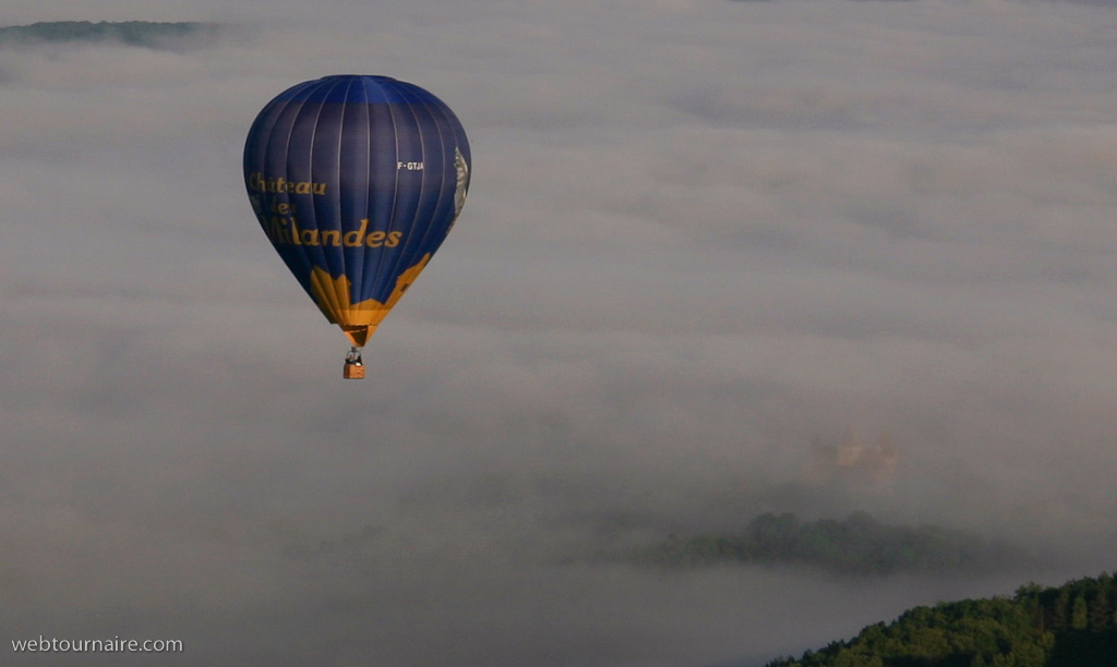ballon sur la vallée de la Dordogne